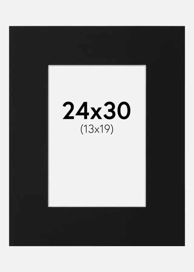 Artlink Mount Black Standard (White Core) 24x30 cm (13x19)
