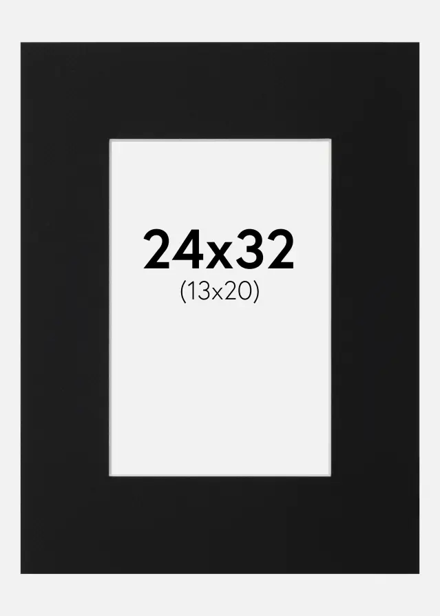 Artlink Mount Black Standard (White Core) 24x32 cm (13x20)