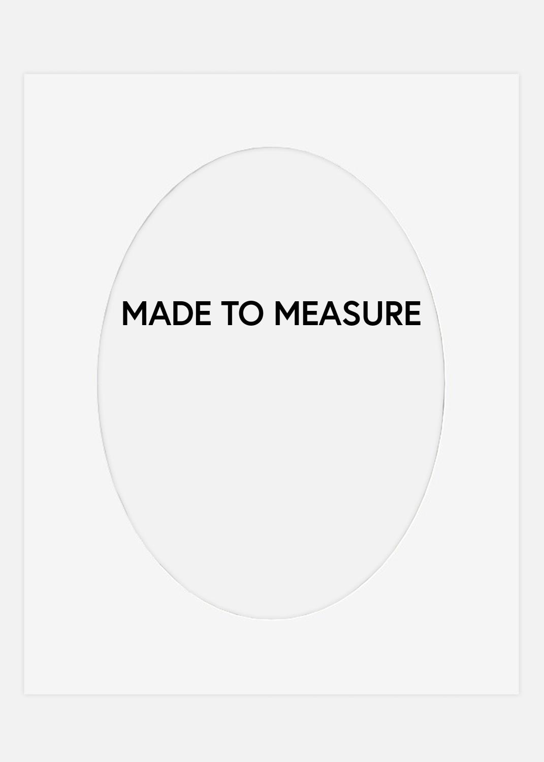 Product Image for Mount Oval/Round White (White Core) - Custom Size
