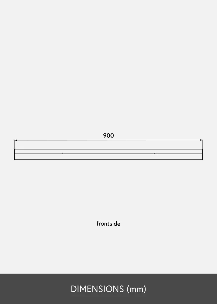 Artlink Picture shelf Black 90 cm