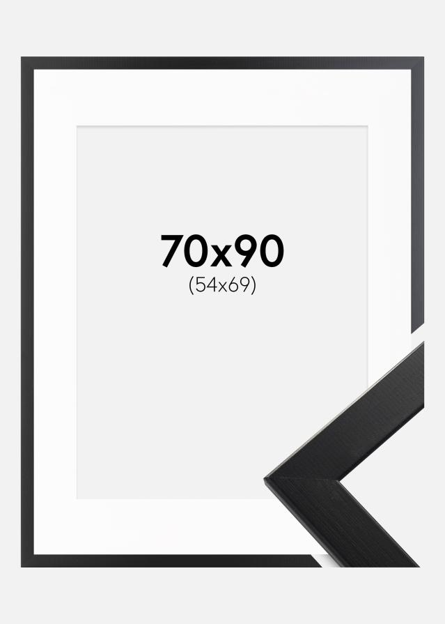 Ram med passepartou Frame Trendline Black 70x90 cm - Picture Mount White 55x70 cm