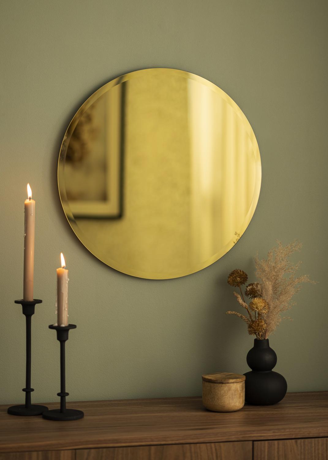 Product Image for KAILA Round Mirror Gold Deluxe 50 cm Ø