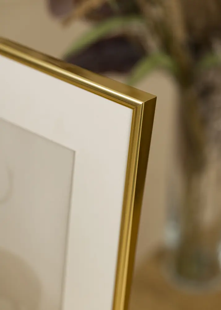 Ram med passepartou Frame Victoria Gold 13x18 cm - Picture Mount White 7x10 cm