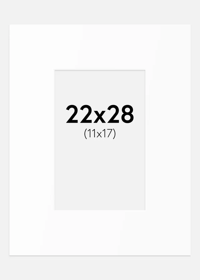 Artlink Mount White Standard (White Core) 22x28 cm (11x17)