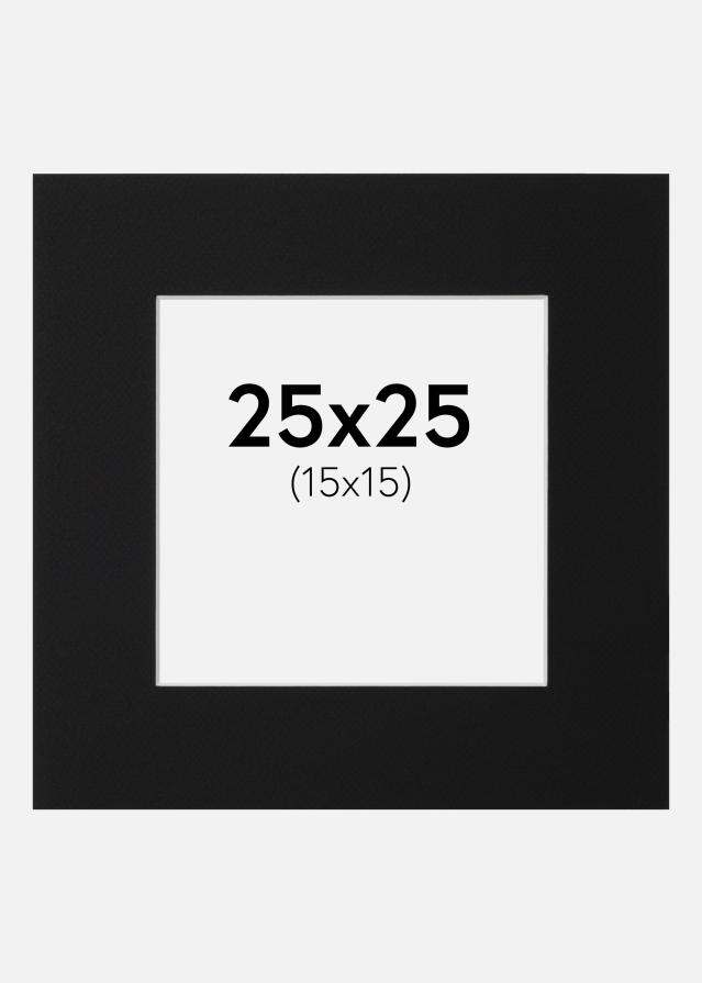 Artlink Mount Black Standard (White Core) 25x25 cm (15x15)