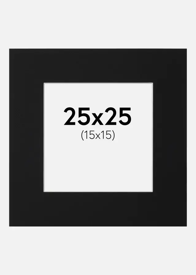 Artlink Mount Black Standard (White Core) 25x25 cm (15x15)