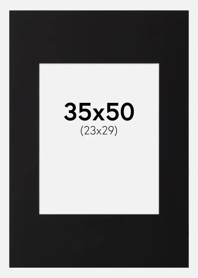 Galleri 1 Mount Canson Black (White Core) 35x50 cm (23x29)