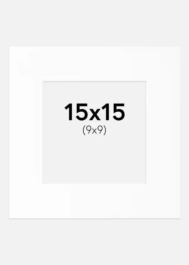 Artlink Mount White Standard (White Core) 15x15 cm (9x9)