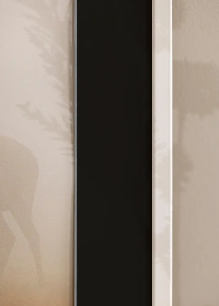 Ram med passepartou Frame Galant White 40x40 cm - Picture Mount Black 10x10 inches