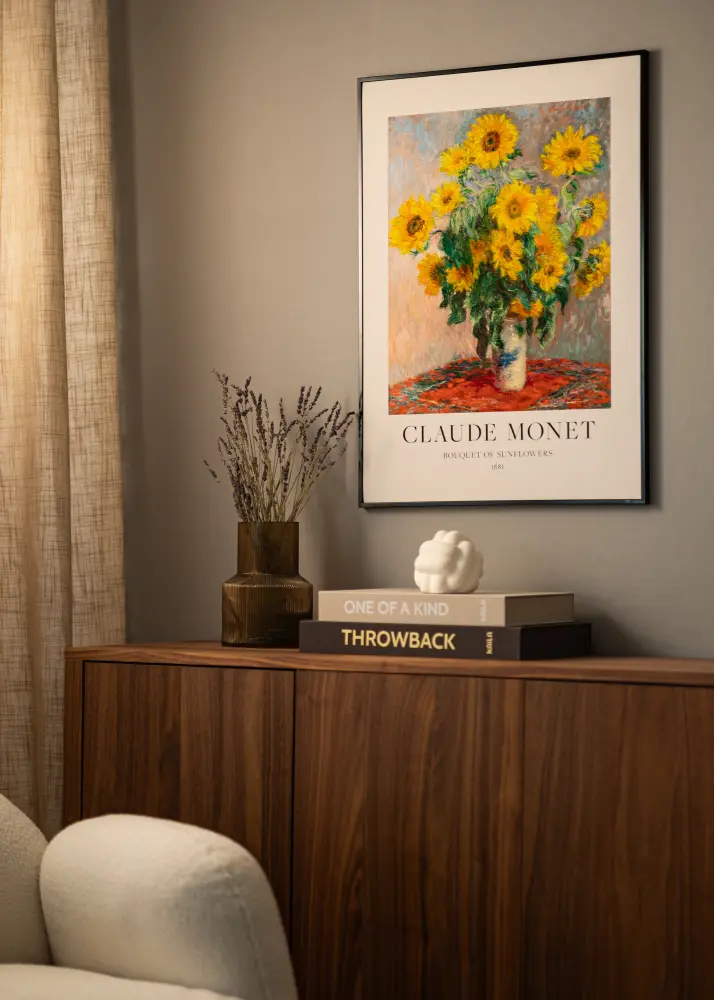BGA Aluminium Frame Acrylic Glass Black 40x50 cm