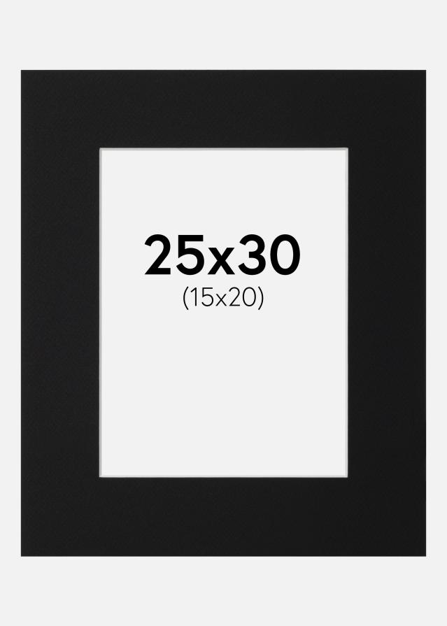 Artlink Mount Black Standard (White Core) 25x30 cm (15x20)