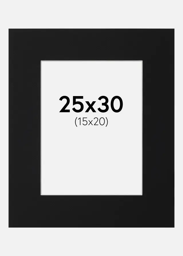 Artlink Mount Black Standard (White Core) 25x30 cm (15x20)