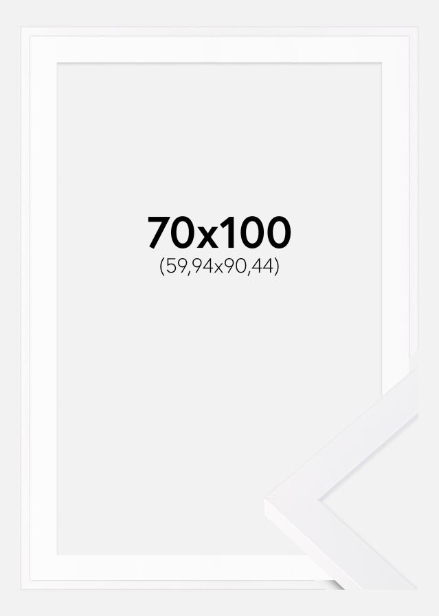 Ram med passepartou Frame Selection White 70x100 cm - Picture Mount White 24x36 inches