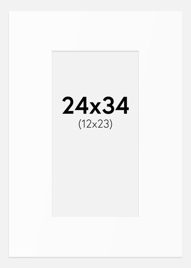 Artlink Mount White Standard (White Core) 24x34 cm (12x23)
