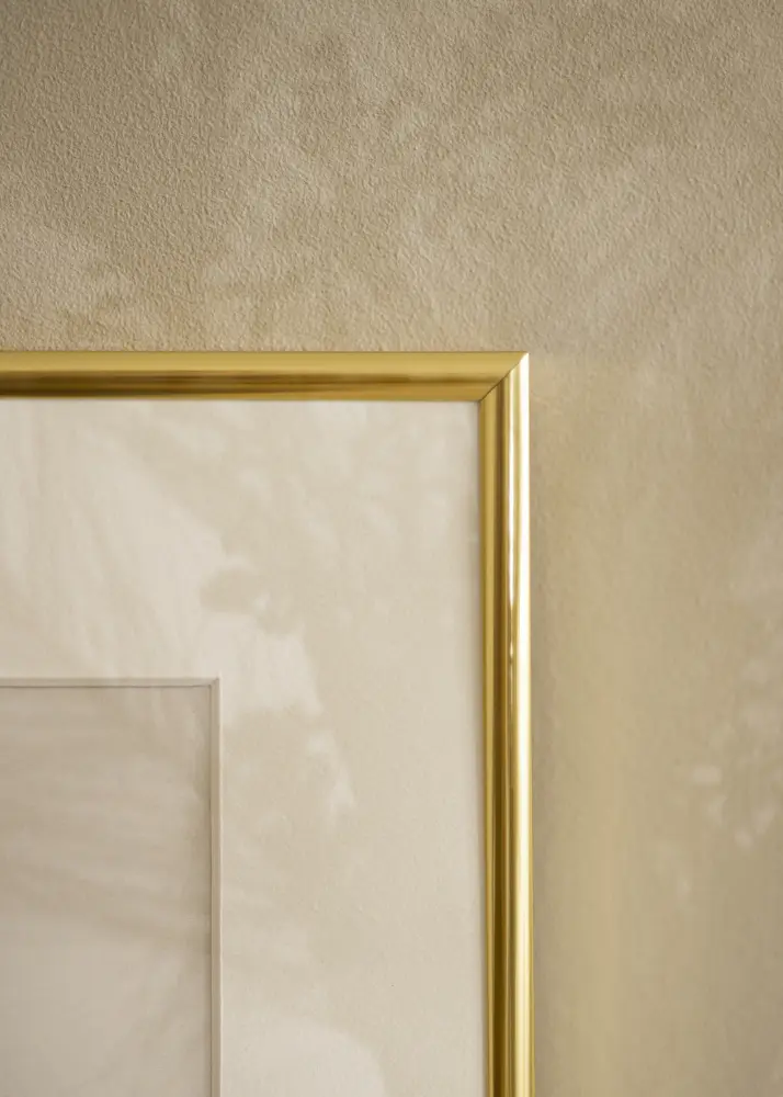 Ram med passepartou Frame Victoria Gold 13x18 cm - Picture Mount White 7x10 cm