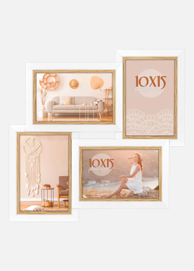 ZEP Ayas 4Q Collage Frame White - 4 Pictures