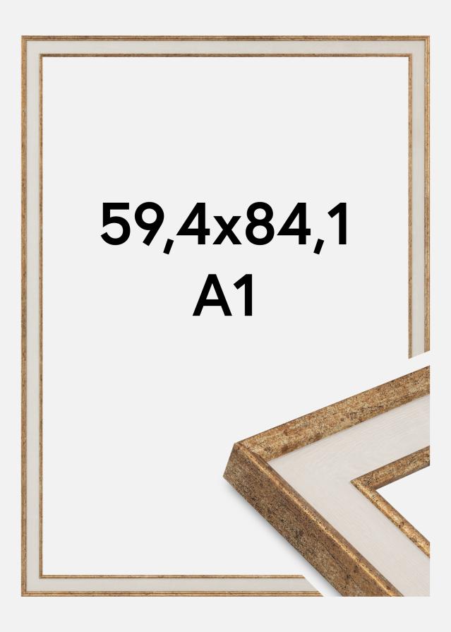 Jämtlands Ramfabrik Frame Dolly Acrylic Glass Gold 59.4x84 cm (A1)