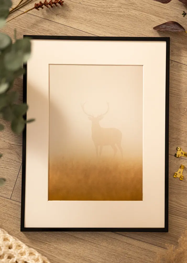 BGA Aluminium Frame Acrylic Glass Black 40x50 cm