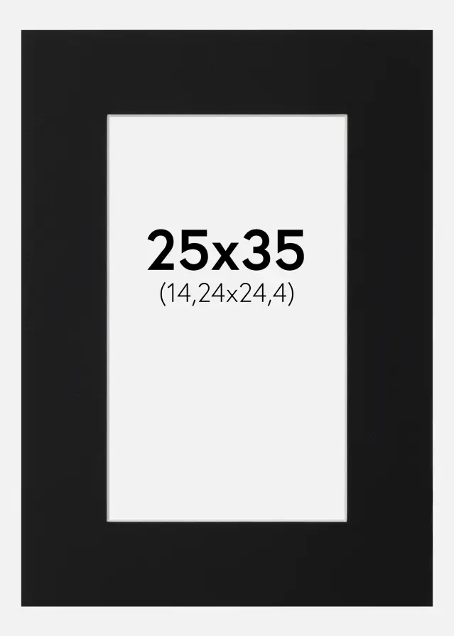 Artlink Mount Black Standard (White Core) 25x35 cm (14,24x24,4)