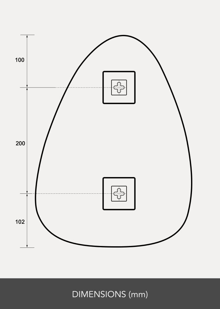 KAILA KAILA Mirror Shape I 30x40 cm