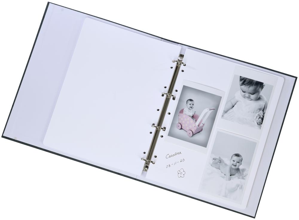 Focus Base Line Canvas Ring folder - Beige