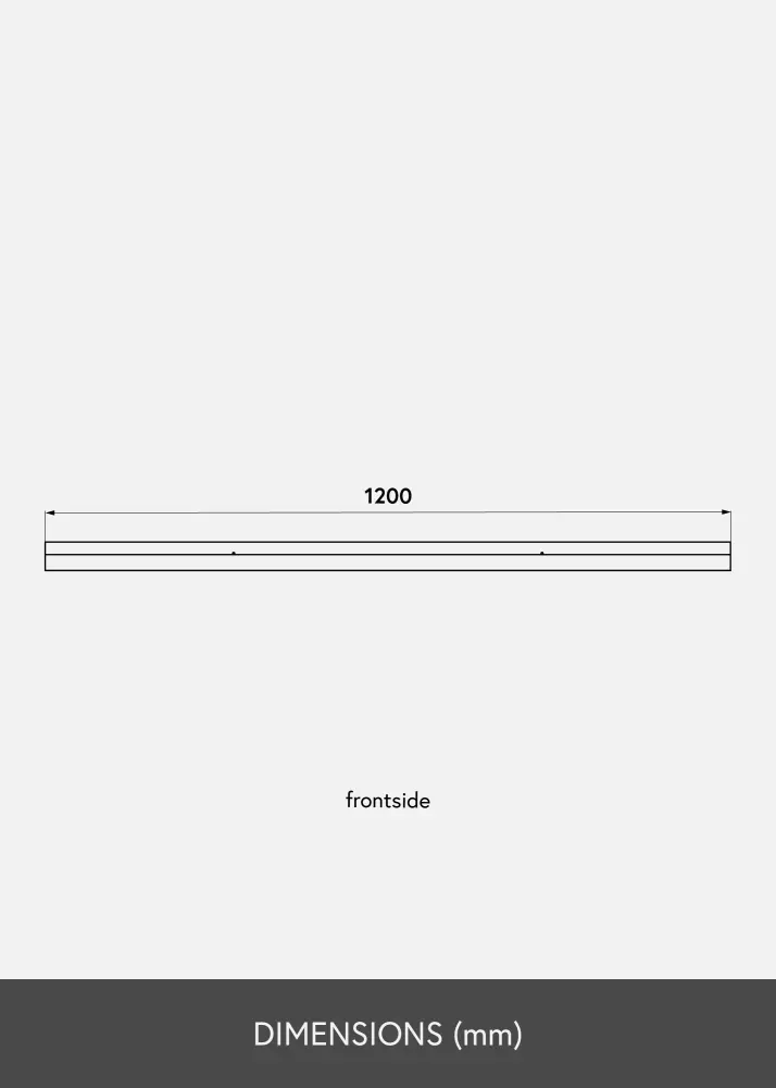 Artlink Picture shelf Black 120 cm