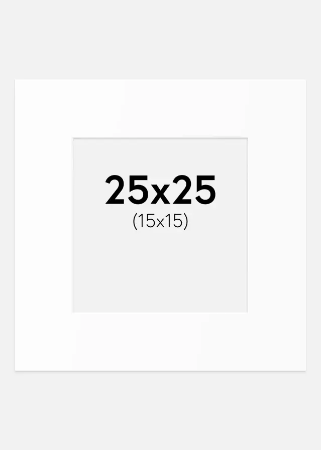 Artlink Mount White Standard (White Core) 25x25 cm (15x15)