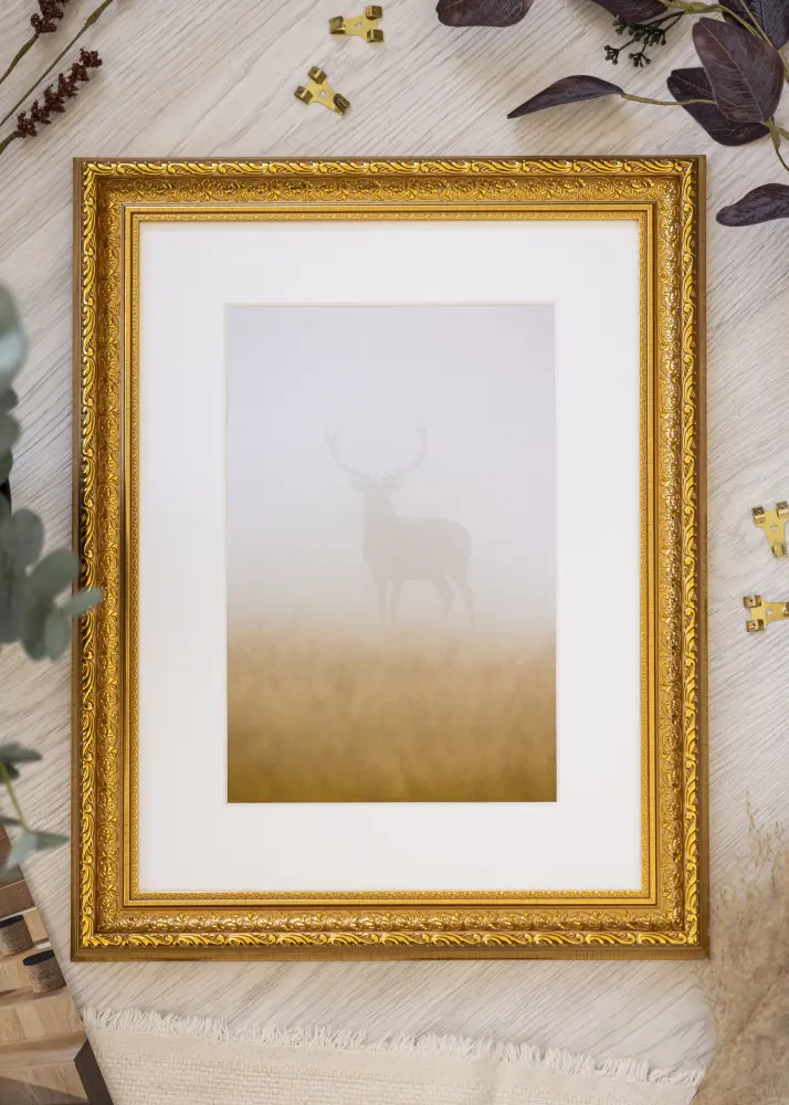 BGA Frame Ornate Acrylic Glass Gold 42x59.4 cm (A2)