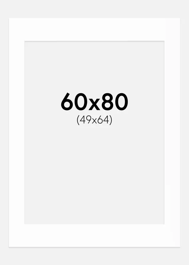 Galleri 1 Mount Canson White (White Core) 60x80 cm (49x64)