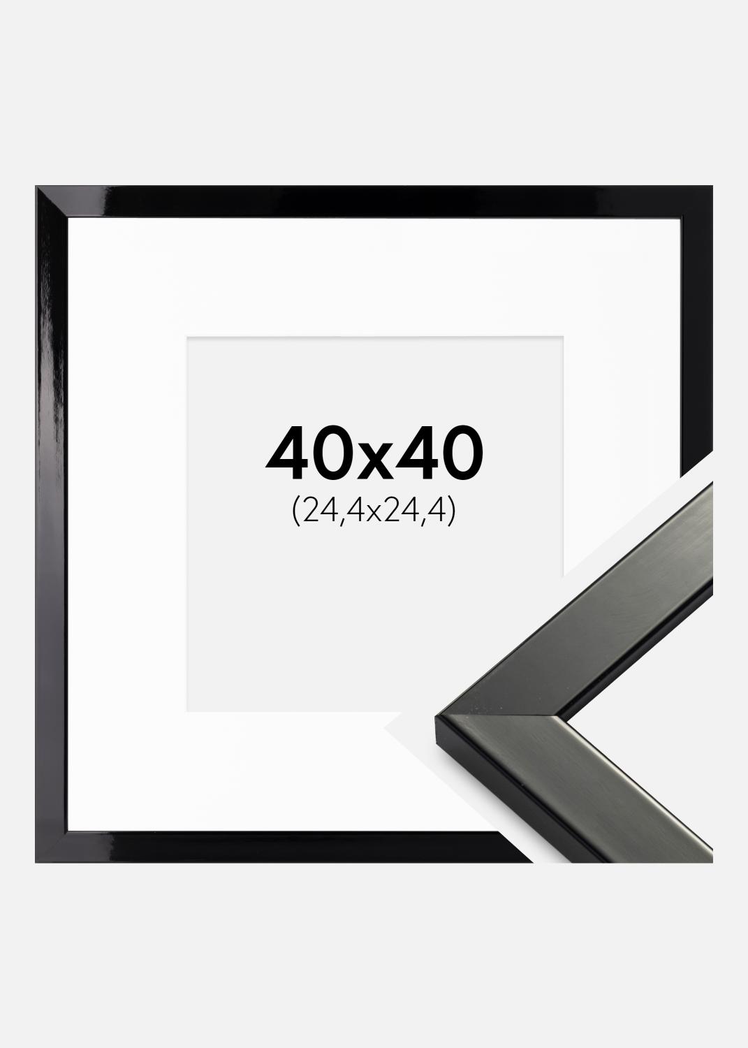 Product Image for Frame Uppsala Black High gloss 40x40 cm - Picture Mount White 10x10 inches