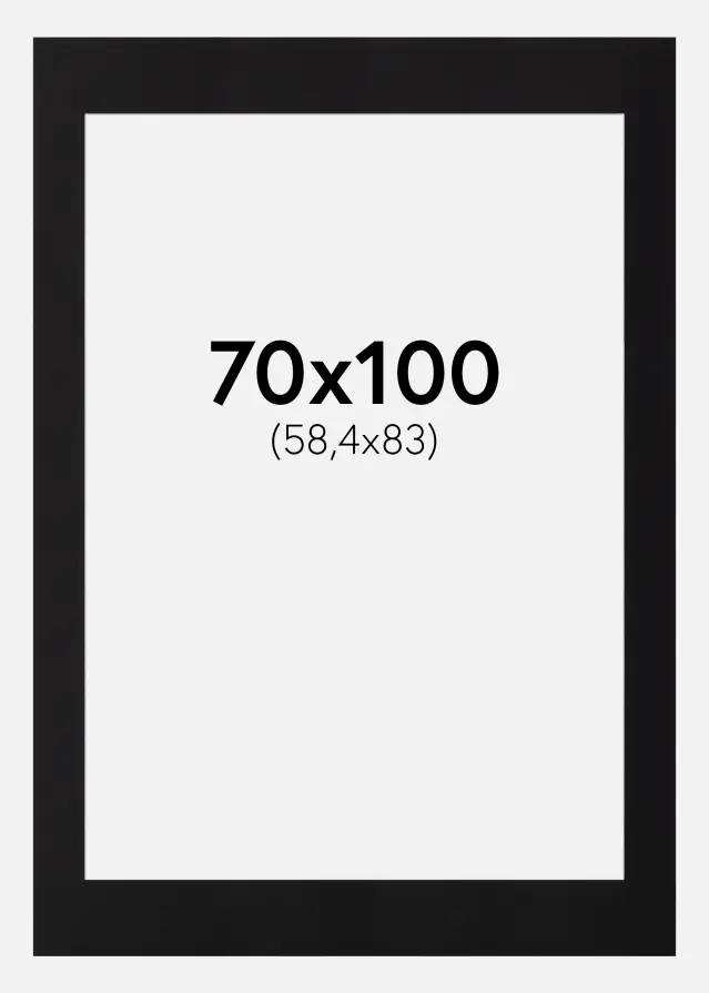 Galleri 1 Mount Canson Black (White Core) 70x100 cm (58,4x83)