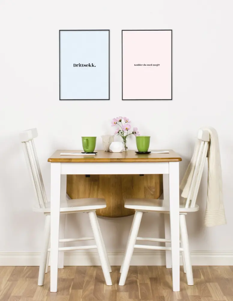 Bildverkstad Quote - Skam - Kødder - Pink Poster