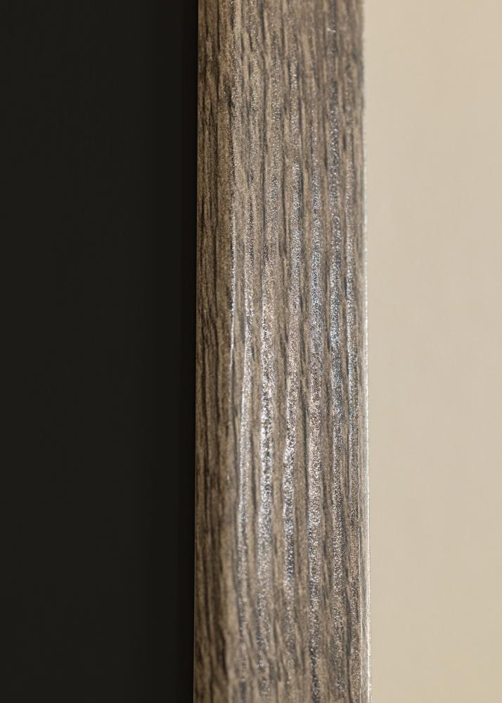 Ram med passepartou Frame Fiorito Walnut 40x60 cm - Picture Mount Black 25x50 cm