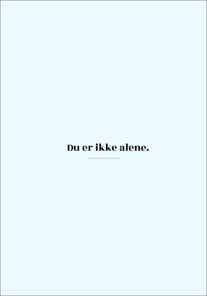Bildverkstad Quote - Skam - Ikke alene - Blue