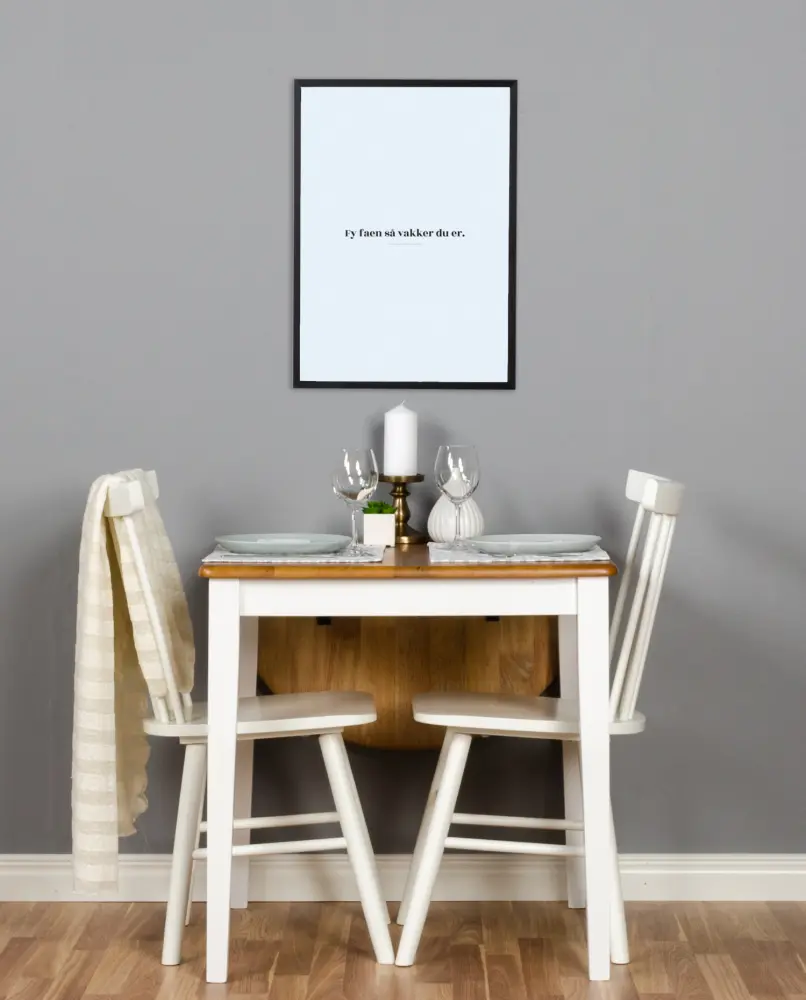 Bildverkstad Quote - Skam - Vakker - Blue Poster