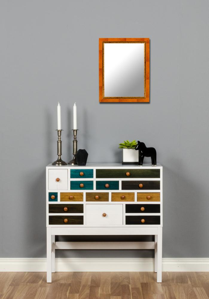 Ramverkstad Mirror Färila Orange - Custom Size