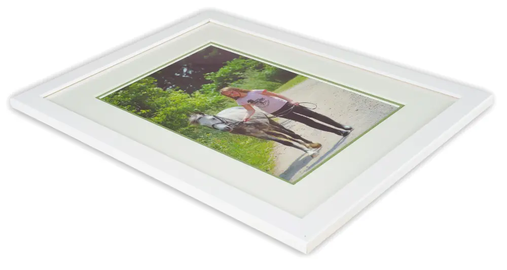 Egen tillverkning - Passepartouter Mount two layers - White/Green
