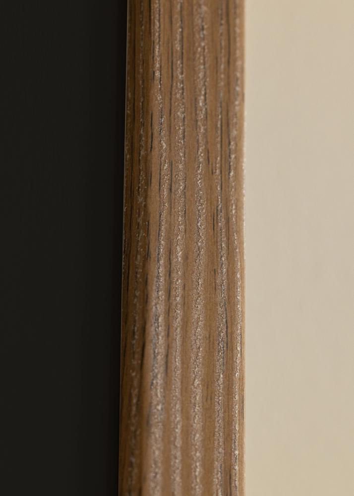 Ram med passepartou Frame Fiorito Dark Oak 40x60 cm - Picture Mount Black 25x50 cm