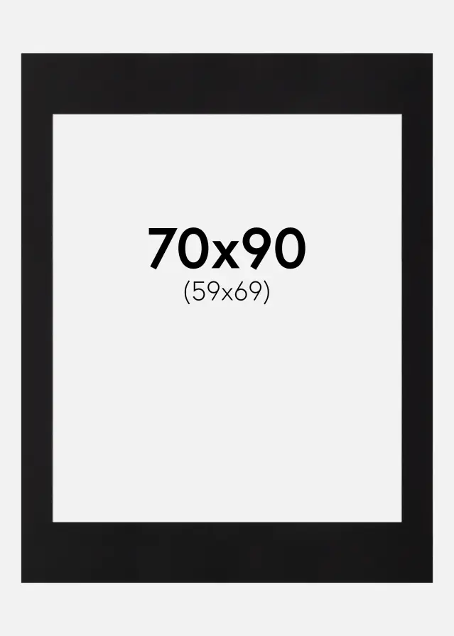 Galleri 1 Mount Canson Black (White Core) 70x90 cm (59x69)