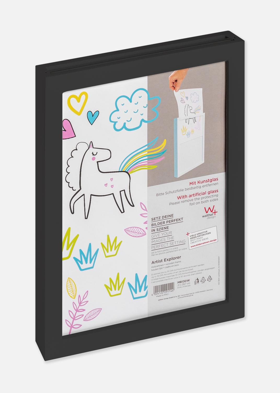 Product Image for Drawing Frame Explorer Acrylic Glass Black A4