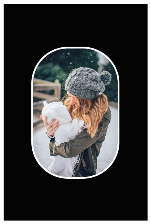 Galleri 1 Mount Black Rounded Corners 13x18 cm (8x11 cm)