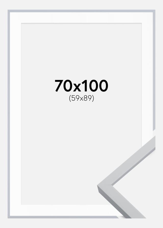 Ram med passepartou Frame Oslo White 70x100 cm - Picture Mount White 60x90 cm