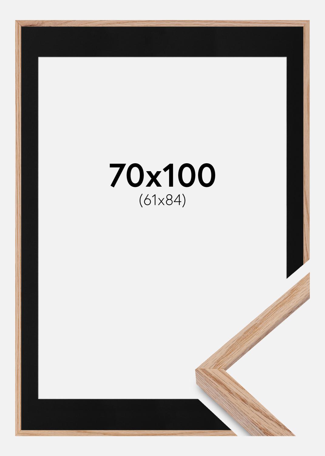 Product Image for Frame E-Line Wide Oak 70x100 cm - Picture Mount Black 62x85 cm
