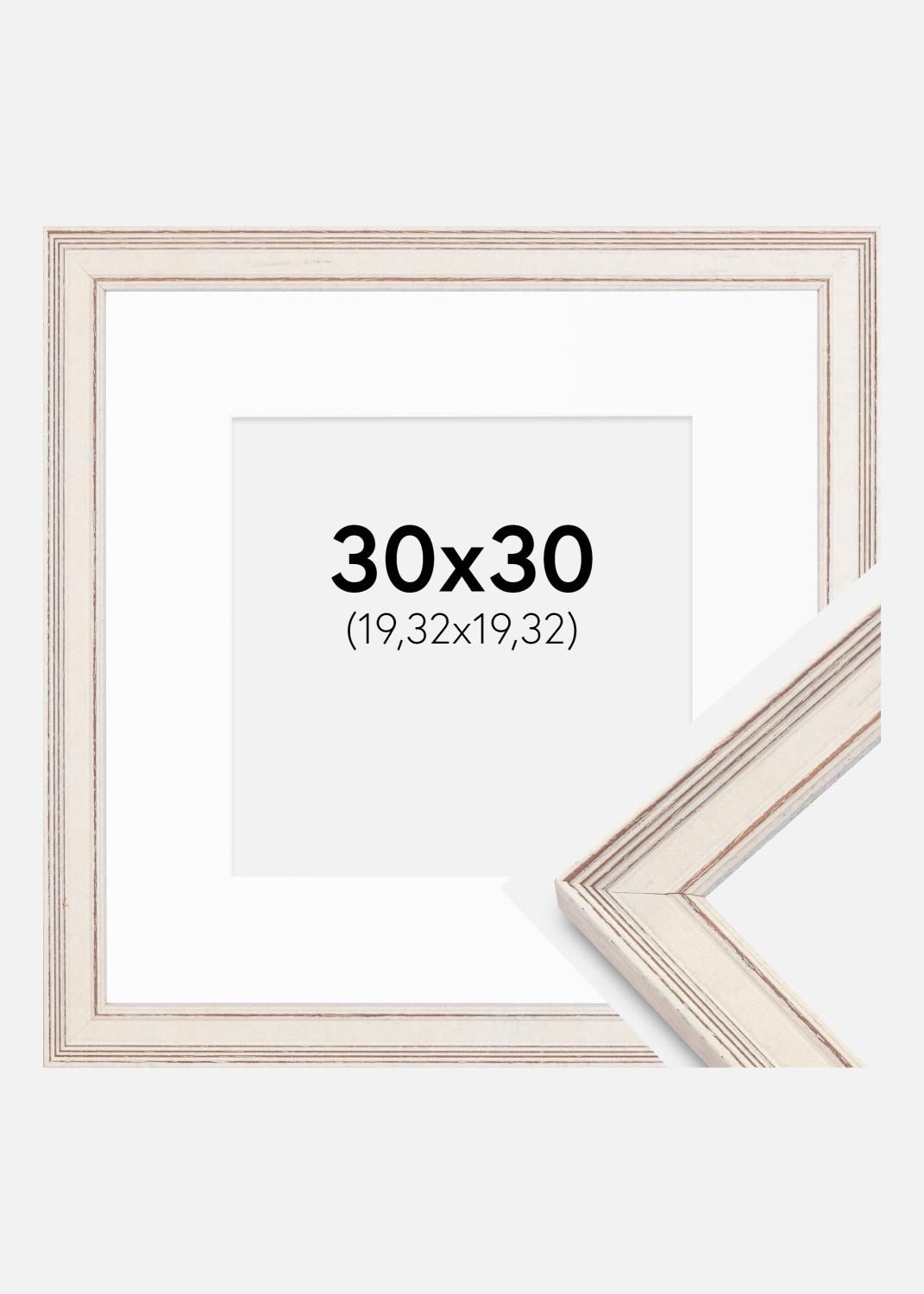 Product Image for Frame Shabby Chic White 30x30 cm - Picture Mount White 8x8 inches