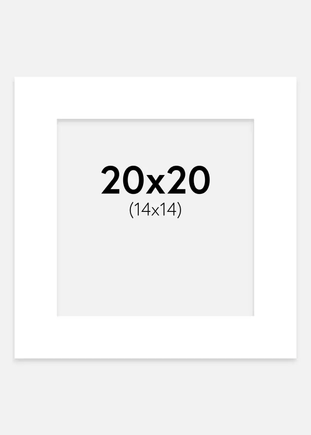 Galleri 1 Mount Chalk White 20x20 cm (14x14 cm)