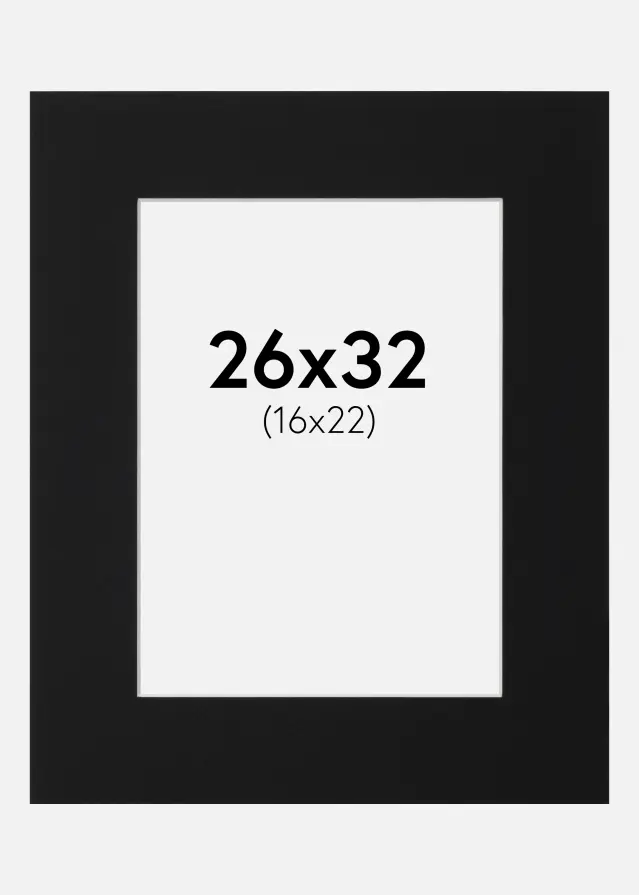Artlink Mount Black Standard (White Core) 26x32 cm (16x22)