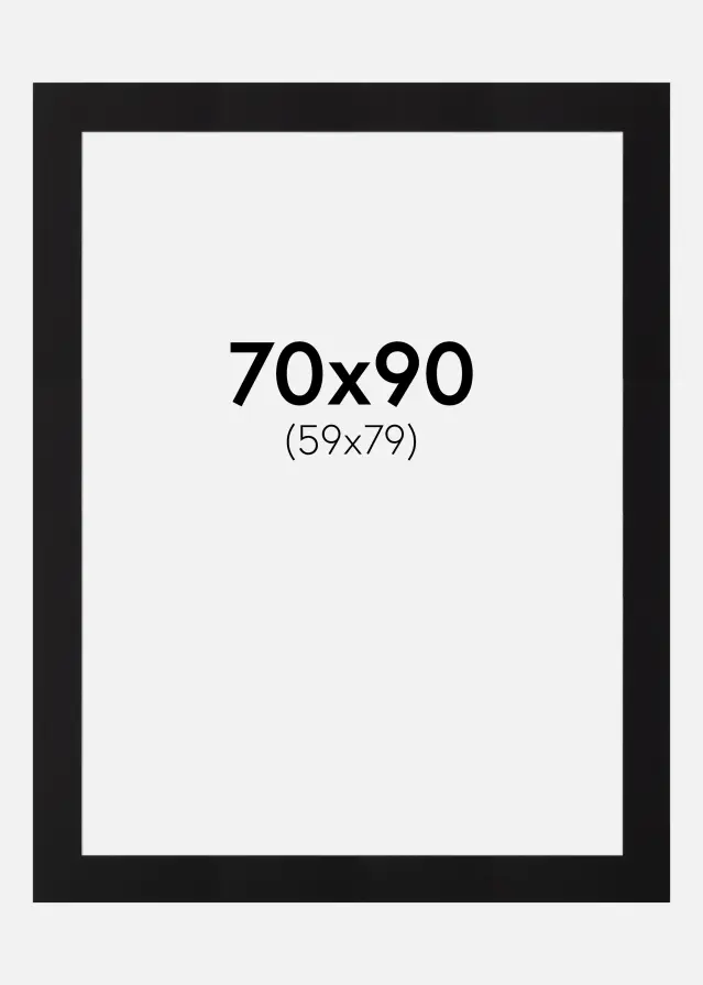 Galleri 1 Mount Canson Black (White Core) 70x90 cm (59x79)