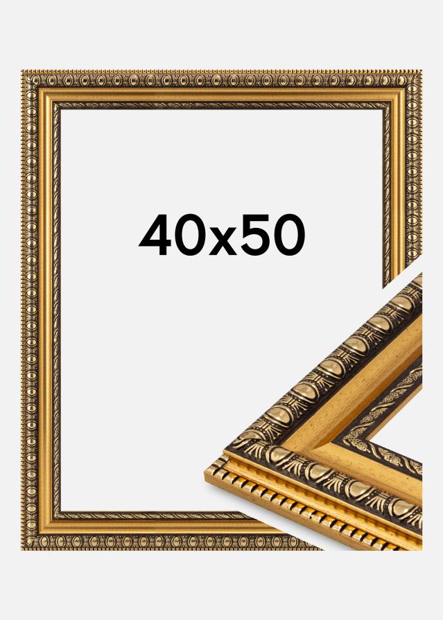 Jämtlands Ramfabrik Frame Ornato Acrylic Glass Gold 40x50 cm