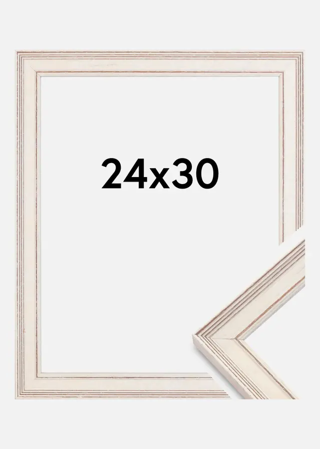Galleri 1 Frame Shabby Chic Acrylic glass White 24x30 cm