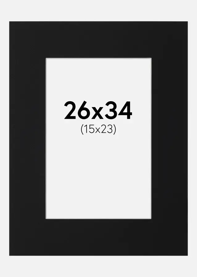 Artlink Mount Black Standard (White Core) 26x34 cm (15x23)
